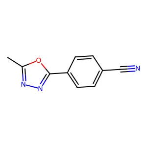 4-(5-Methyl-1,3,4-oxadiazol-2-yl)benzonitrile structure