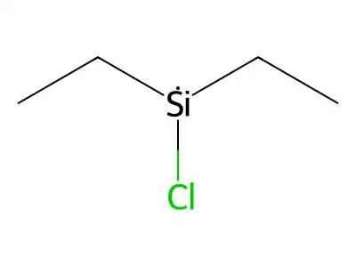 Chloro-diethyl-silane structure