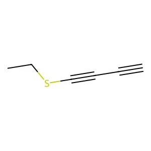 4-Ethylthio-3-buten-1-yne structure