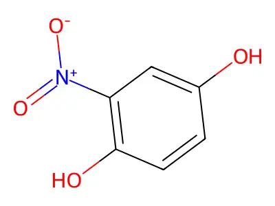 1,4-Benzenediol, 2-nitro- structure