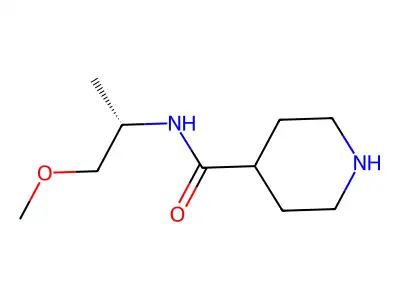 N-(1-methoxypropan-2-yl)piperidine-4-carboxamide structure