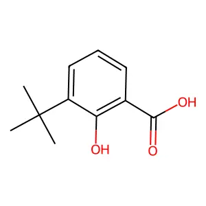 3-叔丁基水杨酸 structure