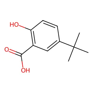 5-叔丁基-2-羟基苯甲酸 structure