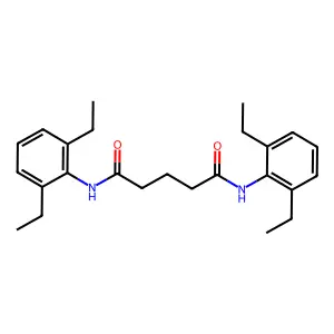 N,N-双(2,6-二乙基苯基)戊二酰胺 structure