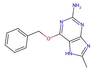 1H-Purin-2-amine, 8-methyl-6-(phenylmethoxy)- structure
