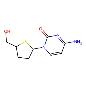 4-amino-1-[(2S,5R)-5-(hydroxymethyl)tetrahydrothiophen-2-yl]pyrimidin-2-one structure