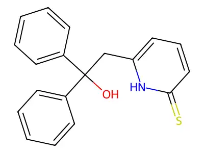 6-(2-hydroxy-2,2-diphenylethyl)pyridine-2(1H)-thione structure
