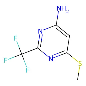 6-(Methylthio)-2-(trifluoromethyl)-4-pyrimidinamine structure