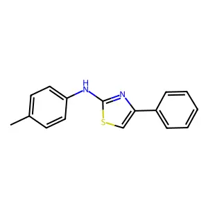 N-(4-Methylphenyl)-4-phenyl-1,3-thiazol-2-amine structure