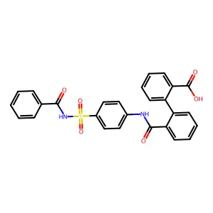 Ph-Ph-2COOH, (PhCONHSO2)PhNHCO deriv. structure