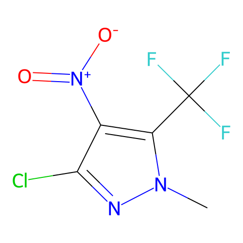 3-Chloro-1-methyl-4-nitro-5-(trifluoromethyl)-1H-pyrazole structure
