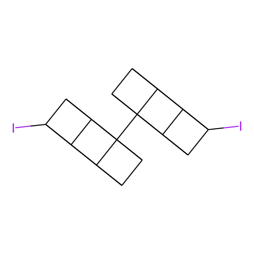 1-Iodo-4-(4-iodocuban-1-yl)cubane structure