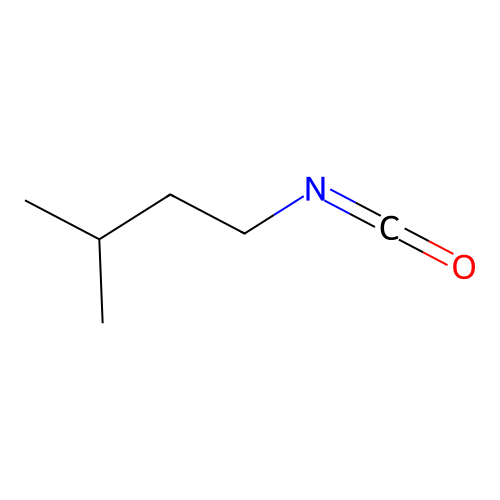 Butane, 1-isocyanato-3-methyl- structure