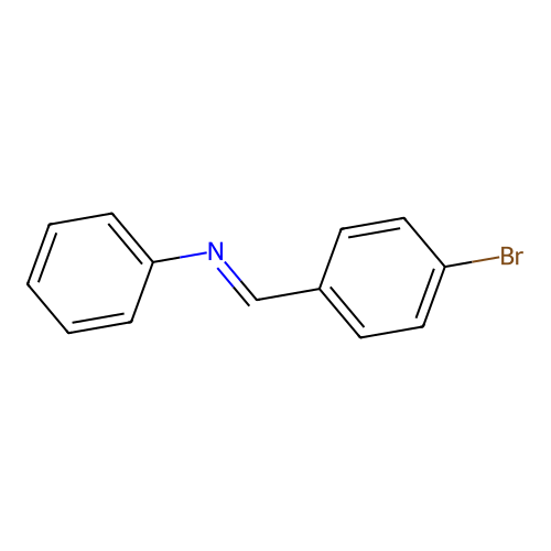 N-(4-Bromobenzylidene)aniline structure