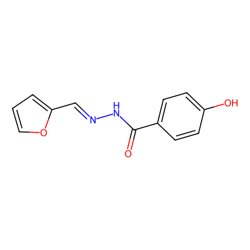 N'-(2-Furylmethylene)-4-hydroxybenzohydrazide structure