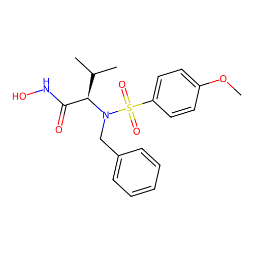 (R)-2-(N-Benzyl-4-methoxyphenylsulfonamido)-N-hydroxy-3-methylbutanamide structure