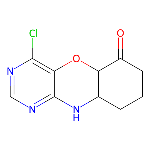 4-chloro-8,9,9a,10-tetrahydro-5aH-pyrimido[5,4-b][1,4]benzoxazin-6(7H)-one structure