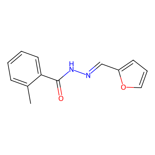 N'-[(E)-furan-2-ylmethylidene]-2-methylbenzohydrazide structure