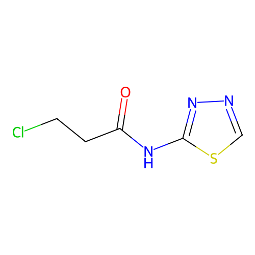 3-Chloro-n-1,3,4-thiadiazol-2-ylpropanamide structure