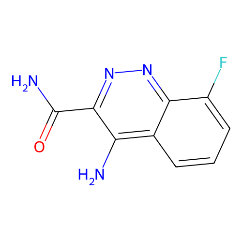 4-氨基-8-氟肉桂啉-3-甲酰胺 structure