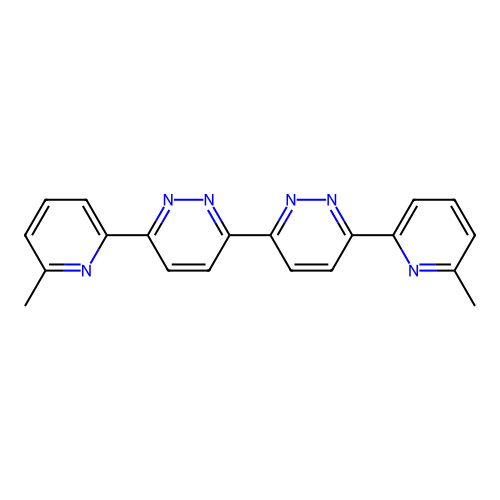 6,6'-Bis(6-methyl-pyridin-2-yl)-3,3'-bipyridazine structure