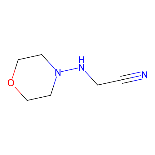 Acetonitrile, (4-morpholinylamino) structure
