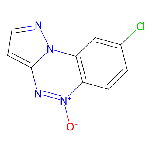 8-Chloropyrazolo[5,1-c][1,2,4]benzotriazine 5-oxide structure
