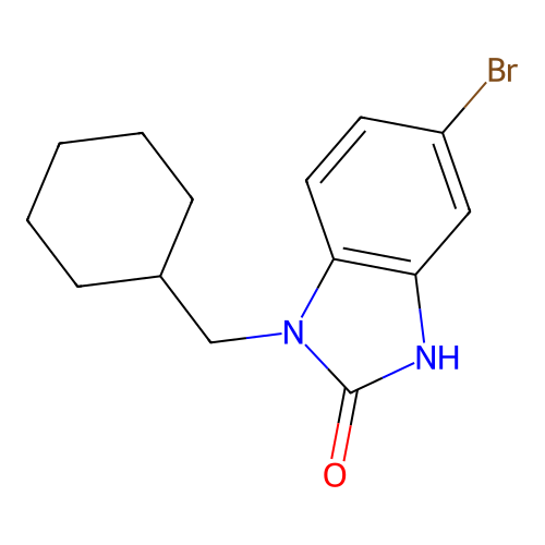 5-Bromo-1-(cyclohexylmethyl)-1H-benzo[d]imidazol-2(3H)-one structure