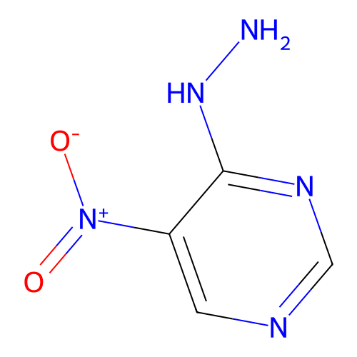 5-Nitropyrimidine-4-ylhydrazine structure