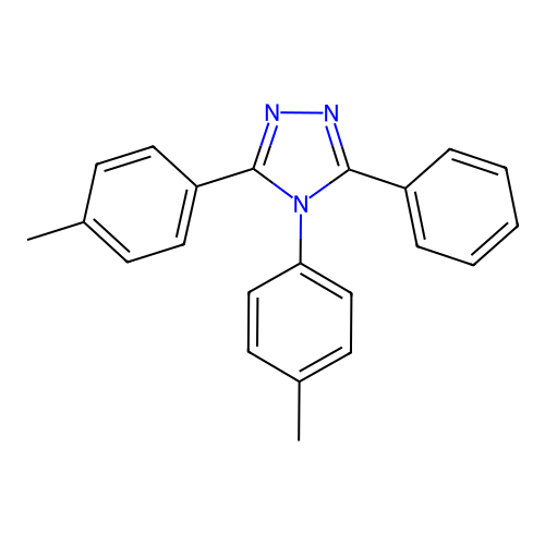 3,4-bis(4-methylphenyl)-5-phenyl-4H-1,2,4-triazole structure