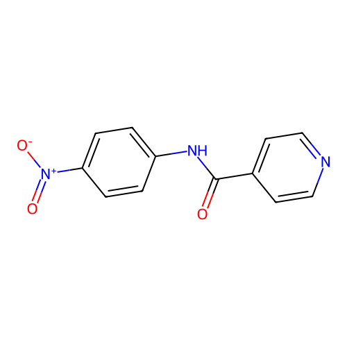 N-(4-nitrophenyl)pyridine-4-carboxamide structure