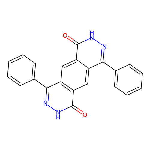 4,9-Diphenyl-2,7-dihydropyridazino[4,5-g]phthalazine-1,6-dione structure