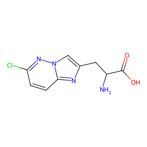 2-Amino-3-(6-chloroimidazo[1,2-b]pyridazin-2-yl)propanoic acid structure
