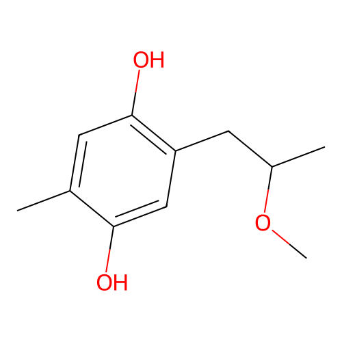 2-(2-Methoxypropyl)-5-methyl-1,4-benzenediol structure