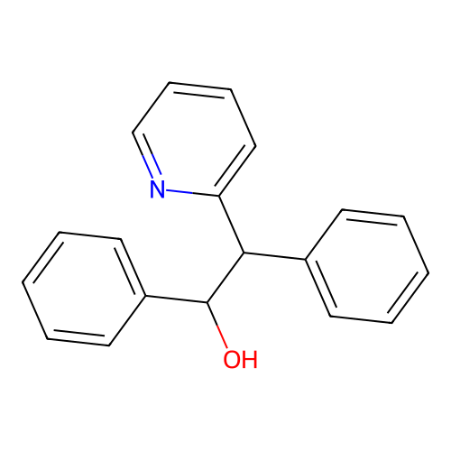 1,2-Diphenyl-2-(2-pyridinyl)ethanol structure