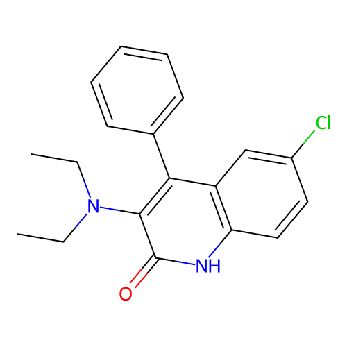 6-Chloro-3-(diethylamino)-4-phenylquinolin-2-ol structure
