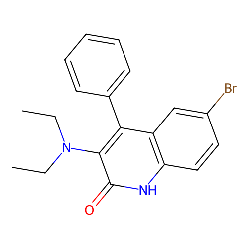 6-Bromo-3-(diethylamino)-4-phenylquinolin-2-ol structure