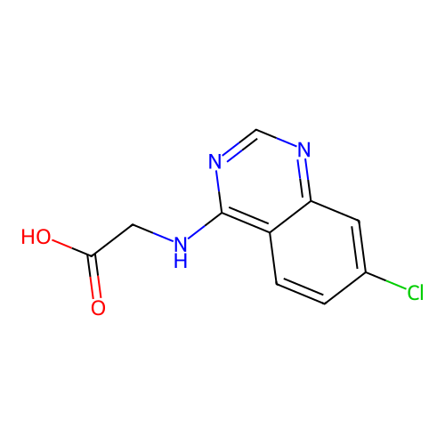 2-((7-Chloroquinazolin-4-yl)amino)acetic acid structure