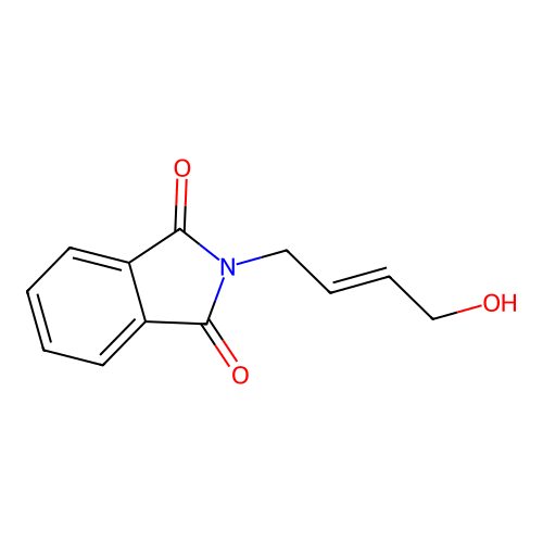 2-[(E)-4-hydroxybut-2-enyl]isoindole-1,3-dione structure