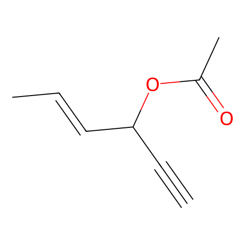 Hex-4-en-1-yn-3-yl acetate structure