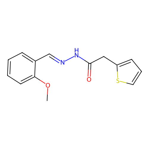N'-(2-Methoxybenzylidene)-2-(2-thienyl)acetohydrazide structure