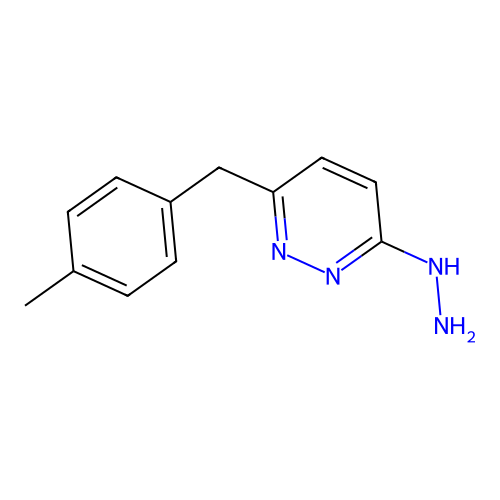3-Hydrazino-6-(4-methylbenzyl)pyridazine structure