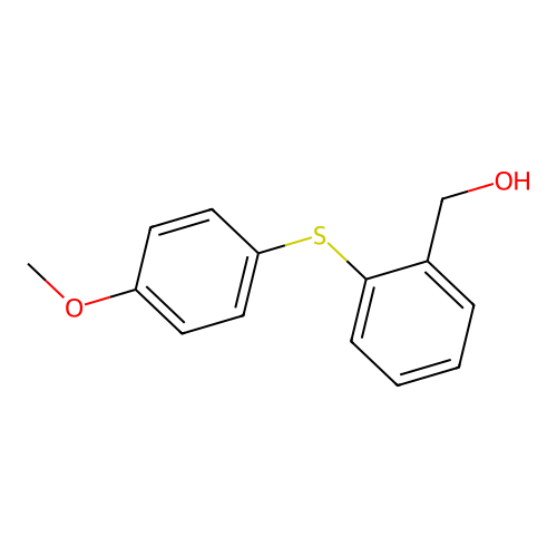 {2-[(4-Methoxyphenyl)sulfanyl]phenyl}methanol structure