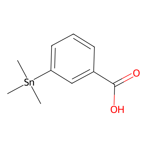 3-Trimethylstannyl benzoic acid structure