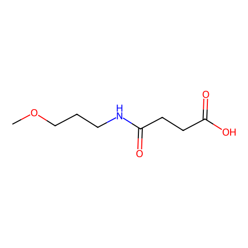 3-[(3-Methoxypropyl)carbamoyl]propanoic acid structure