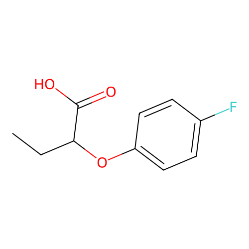 2-(4-Fluorophenoxy)butanoic acid structure