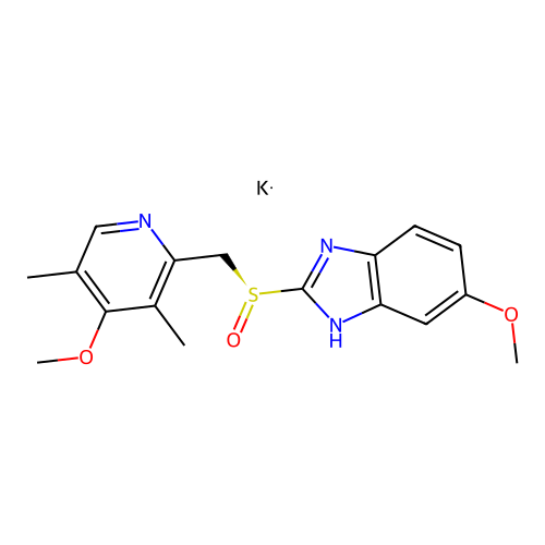 Esomeprazole potassium structure
