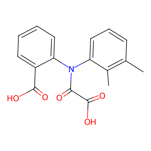 Benzoic acid, 2-[(carboxycarbonyl)(2,3-dimethylphenyl)amino]- structure
