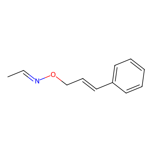 N-[(E)-3-phenylprop-2-enoxy]ethanimine structure