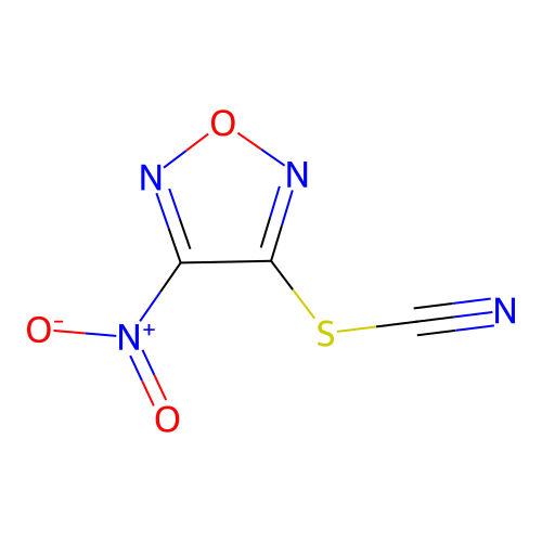 (4-Nitro(1,2,5-oxadiazol-3-yl))thiocarbonitrile structure
